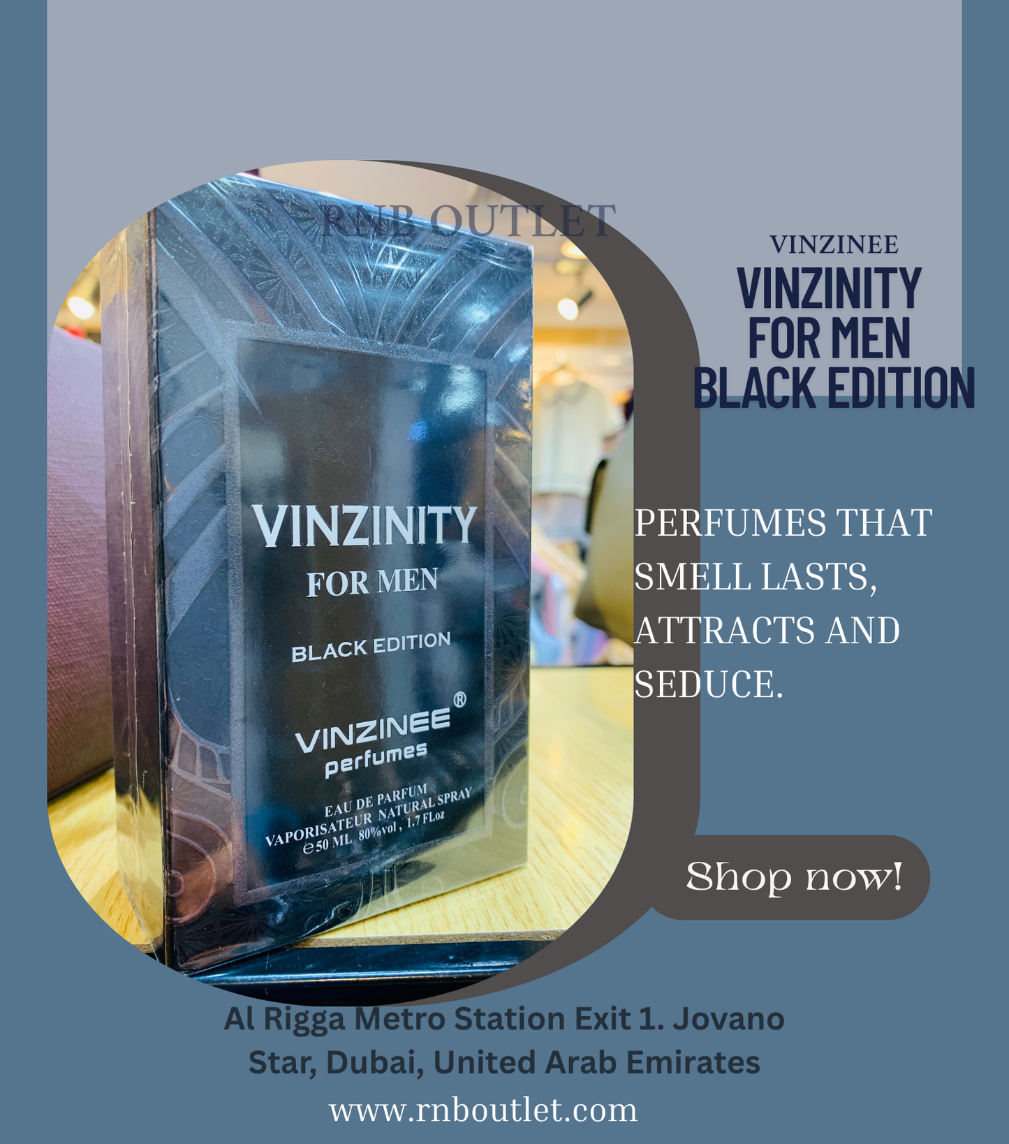(1) Vinzinee VINZINITY FOR MEN BLACK EDITION