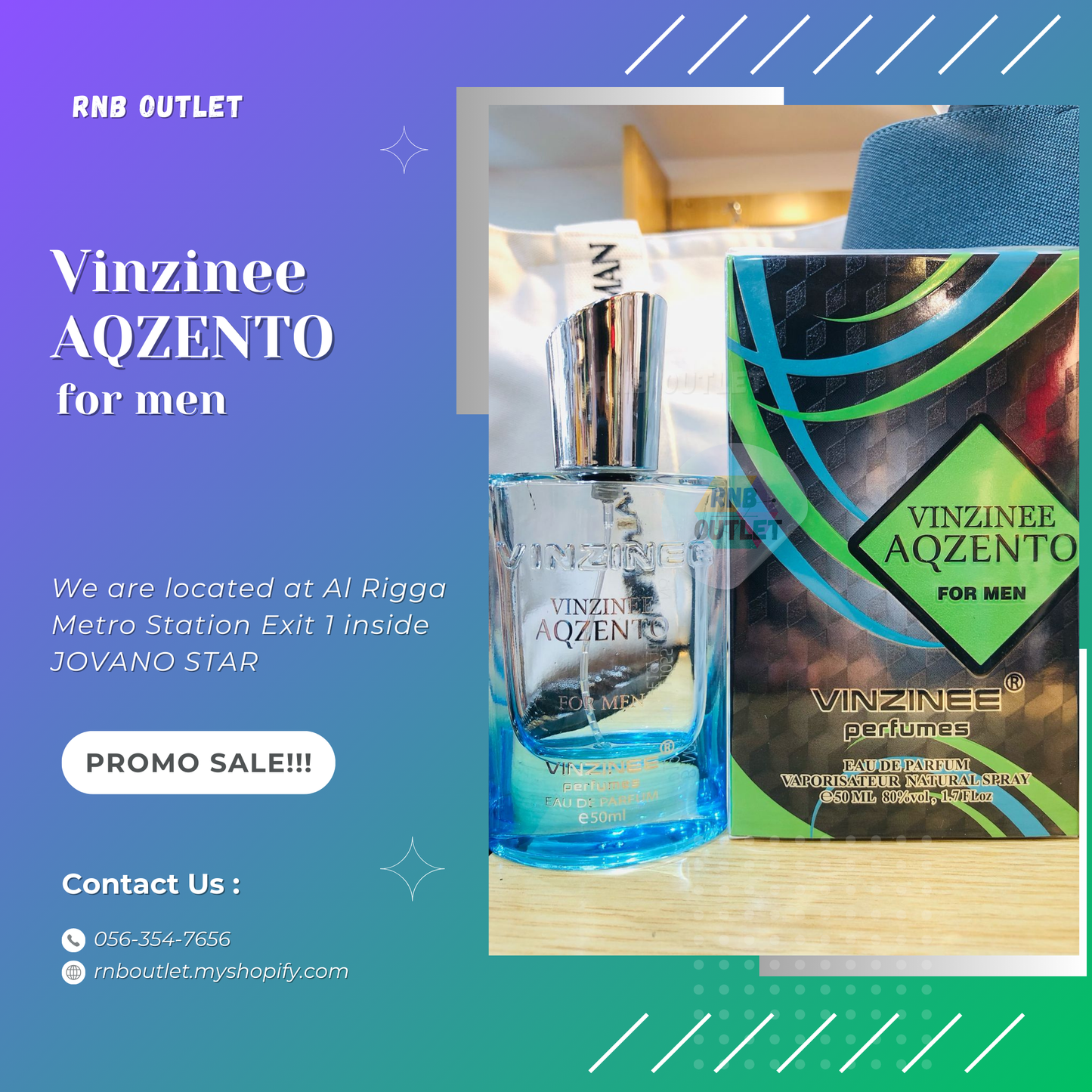 (1) Vinzinee AQZENTO for men