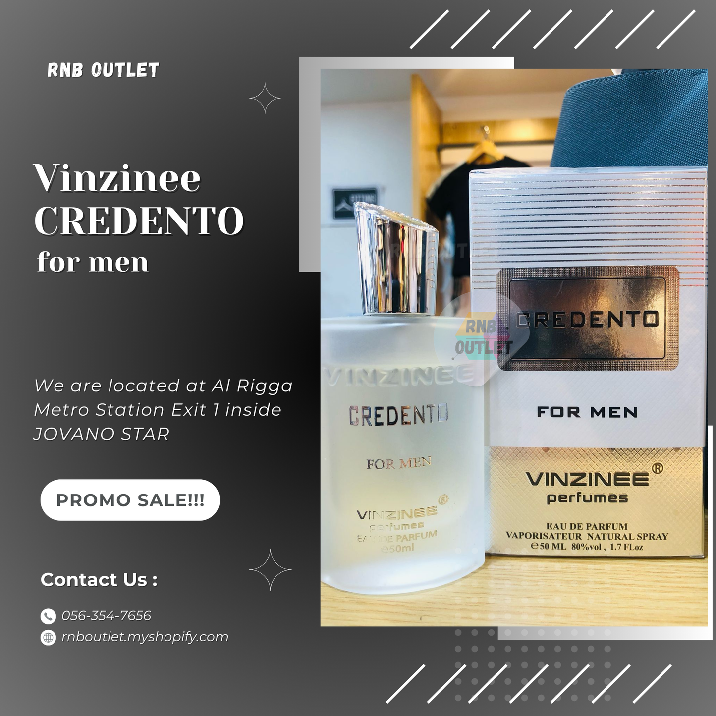 (1) Vinzinee CREDENTO for men