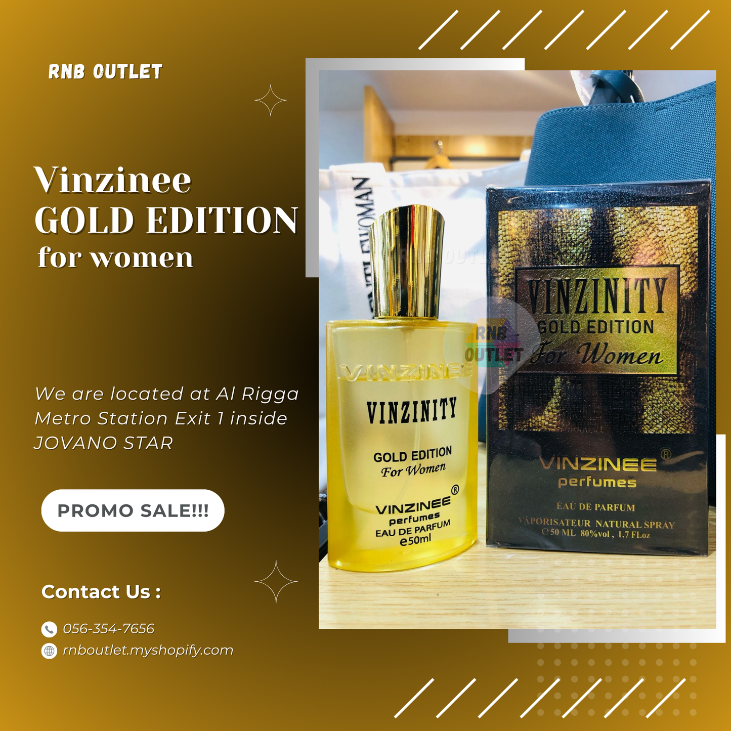 (1) Vinzinee GOLD EDITION for women