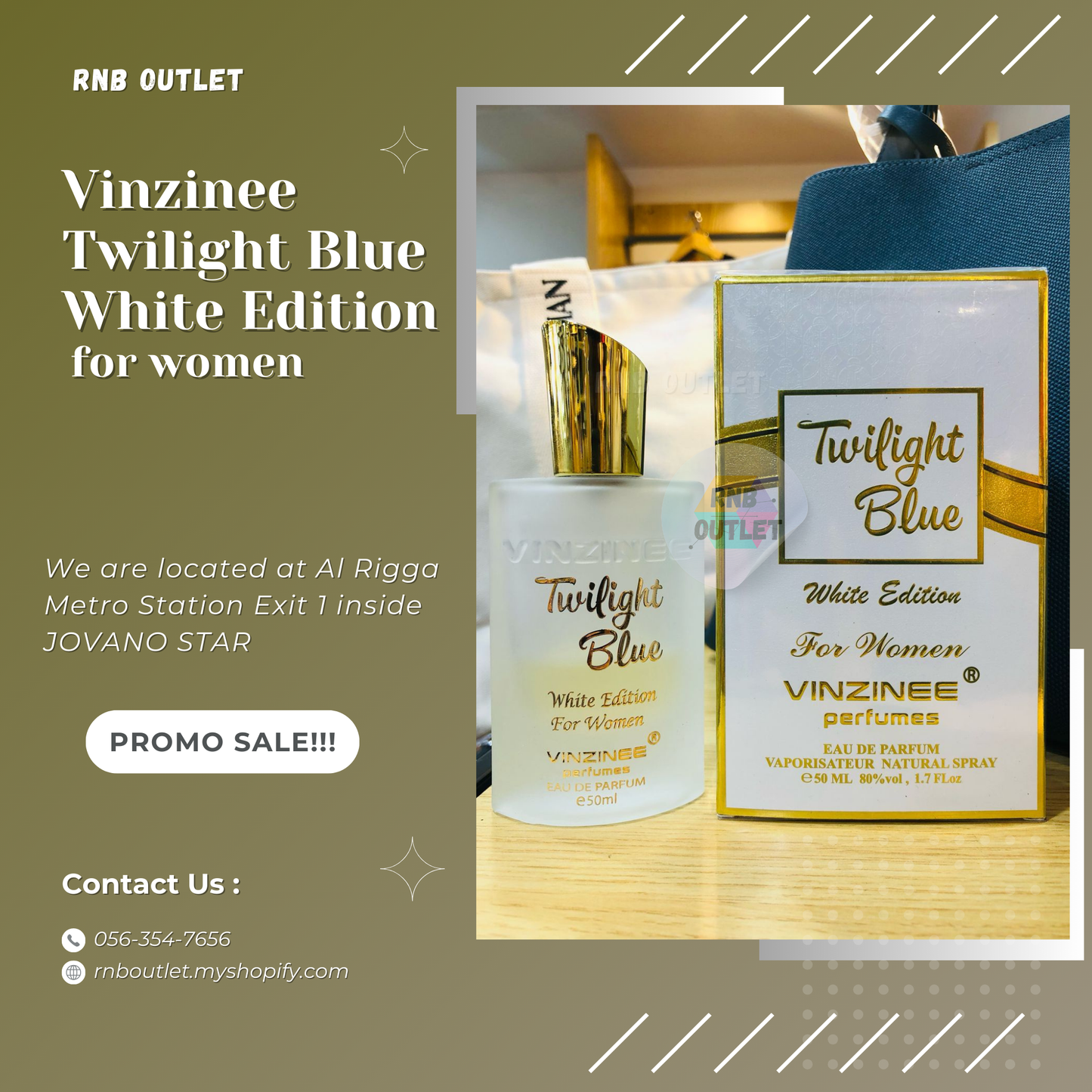 (1) Vinzinee Twilight Blue, White Edition for women