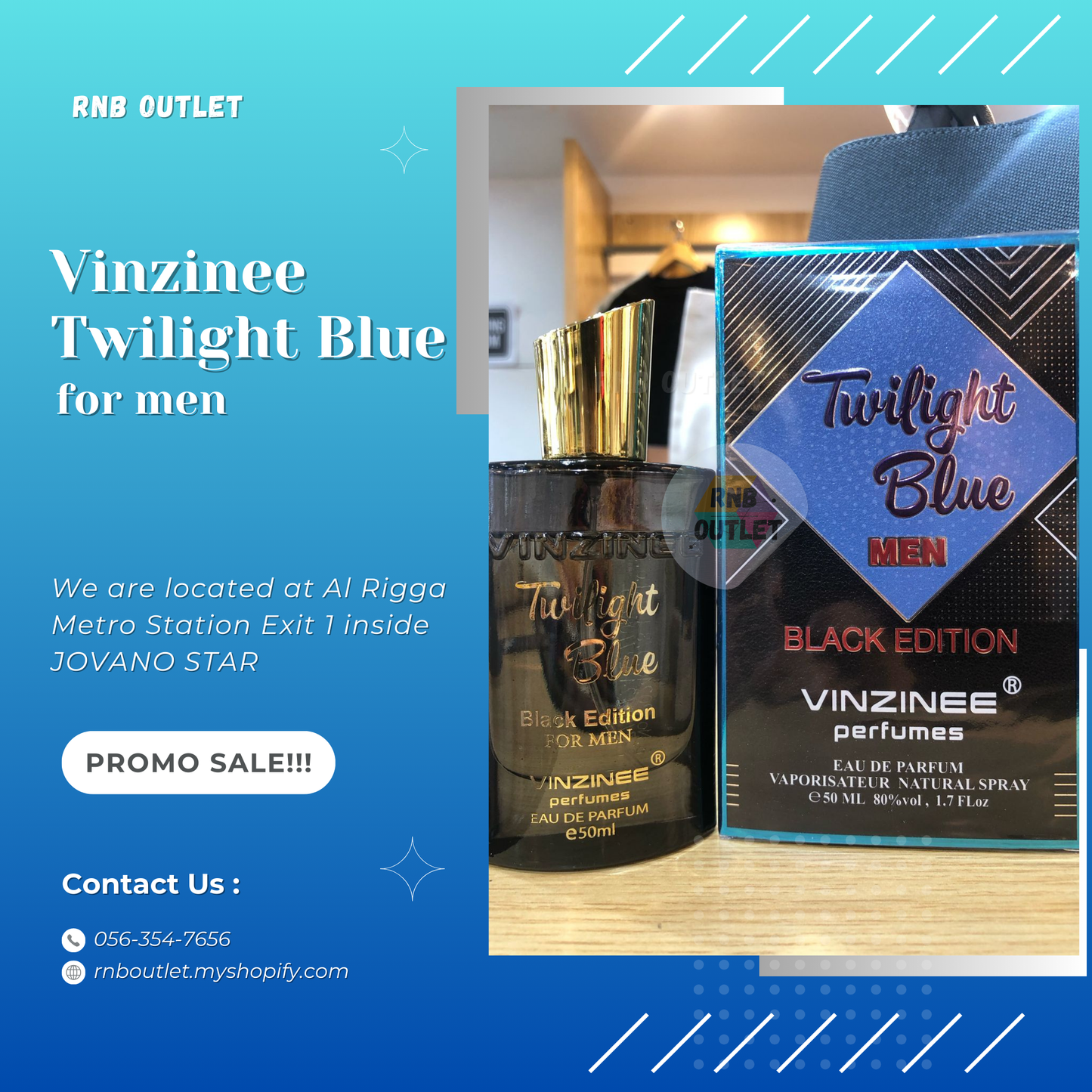 (1) Vinzinee Twilight Blue for men