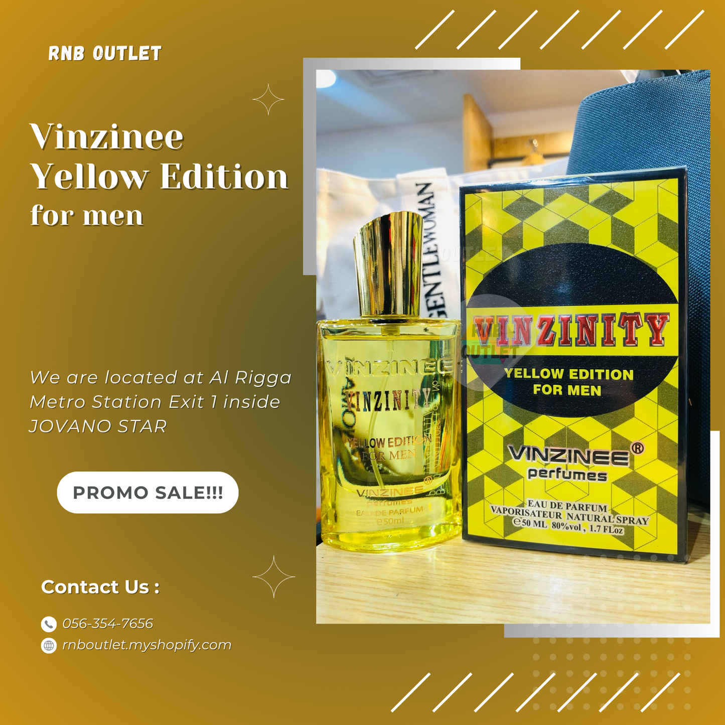 (1) Vinzinee VINZINITY Yellow Edition for men