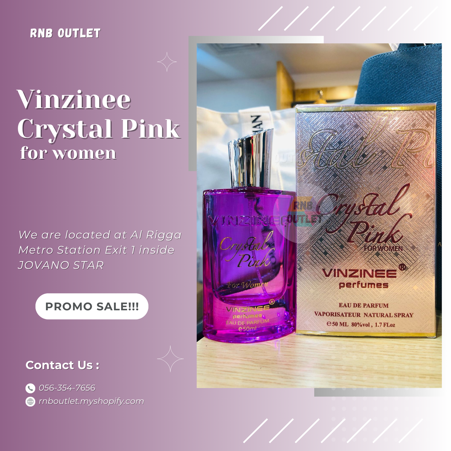 (1) Vinzinee Crystal Pink for women