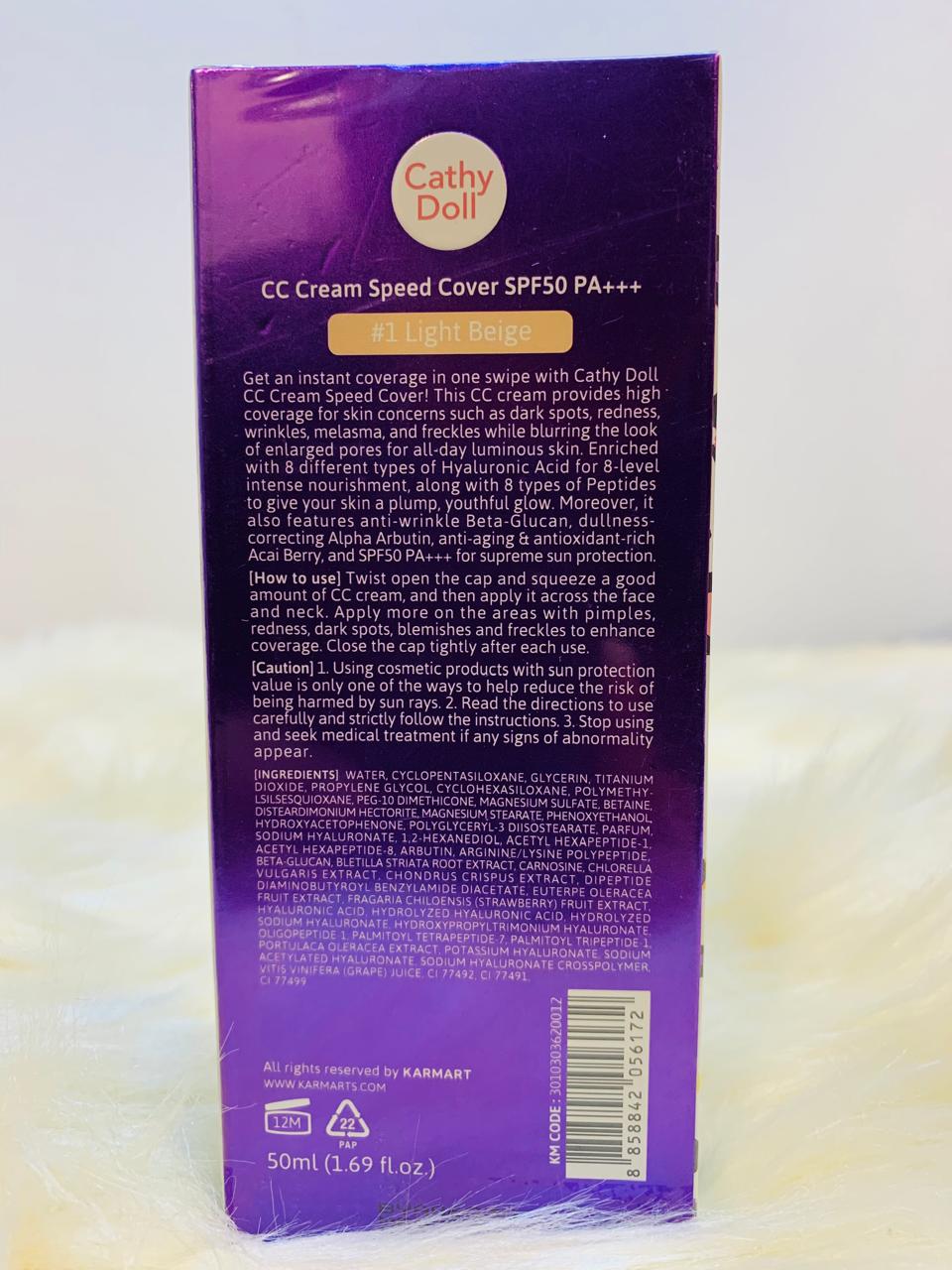 (A-BKK) Cathy Doll CC Cream Speed Cover SPF50 PA+++ 50ml