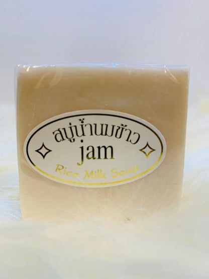 (A-BKK) JAM RICE MILK SOAP MADE IN THAILAND