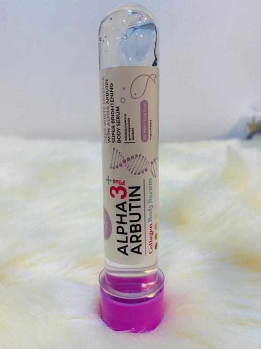 (A-BKK) ALPHA ARBUTIN 3 PLUS  COLLAGEN BODY SERUM VIOLET MADE IN THAILAND