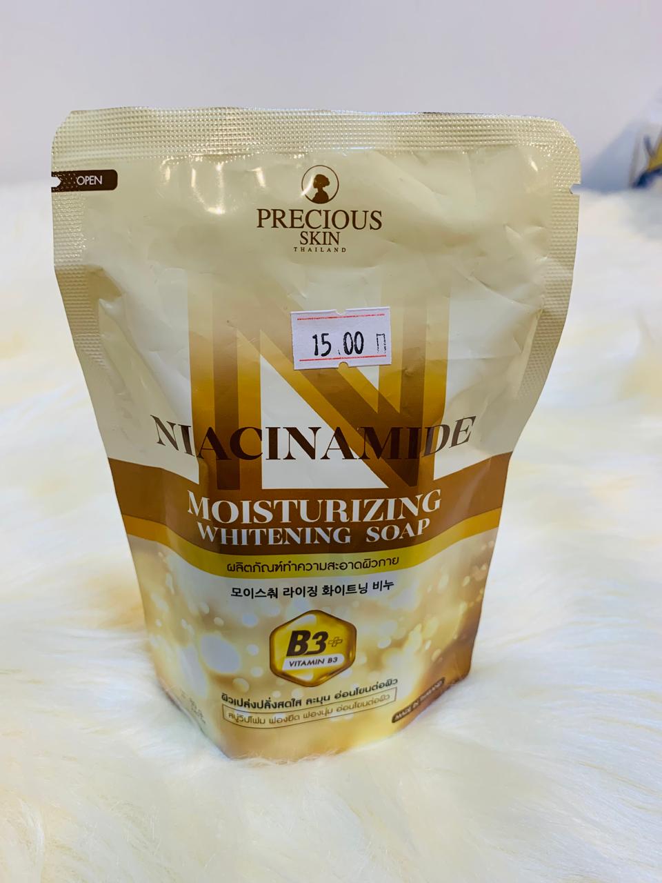 (A-BKK) NIACINAMIDE MOISTURIZING WHITENING SOAP MADE IN THAILAND