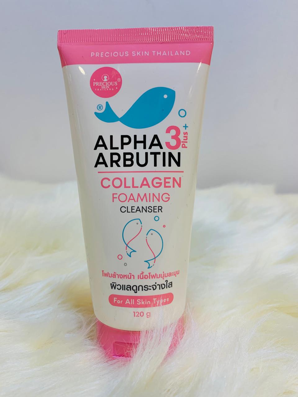 (A-BKK) ALPHA ARBUTIN COLLAGEN FOAMING CLEANSER 3 PLUS MADE IN THAINLAND