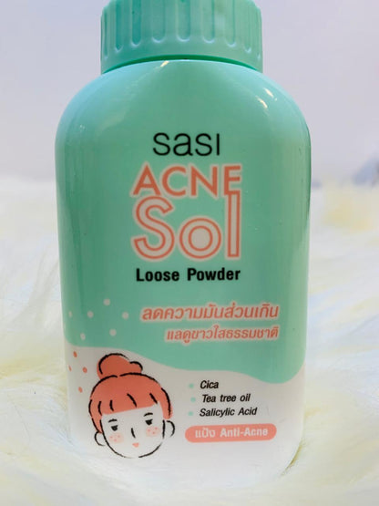 (A-BKK) Sasi Acne Sol Loose Powder MADE IN THAILAND