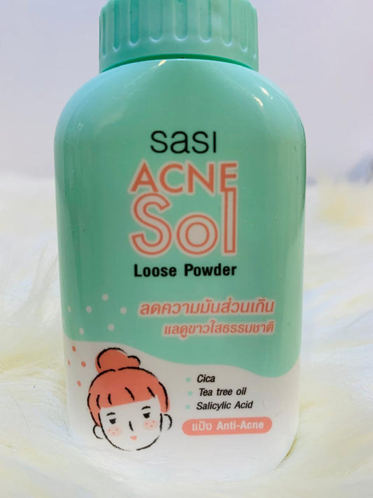 (A-BKK) Sasi Acne Sol Loose Powder MADE IN THAILAND