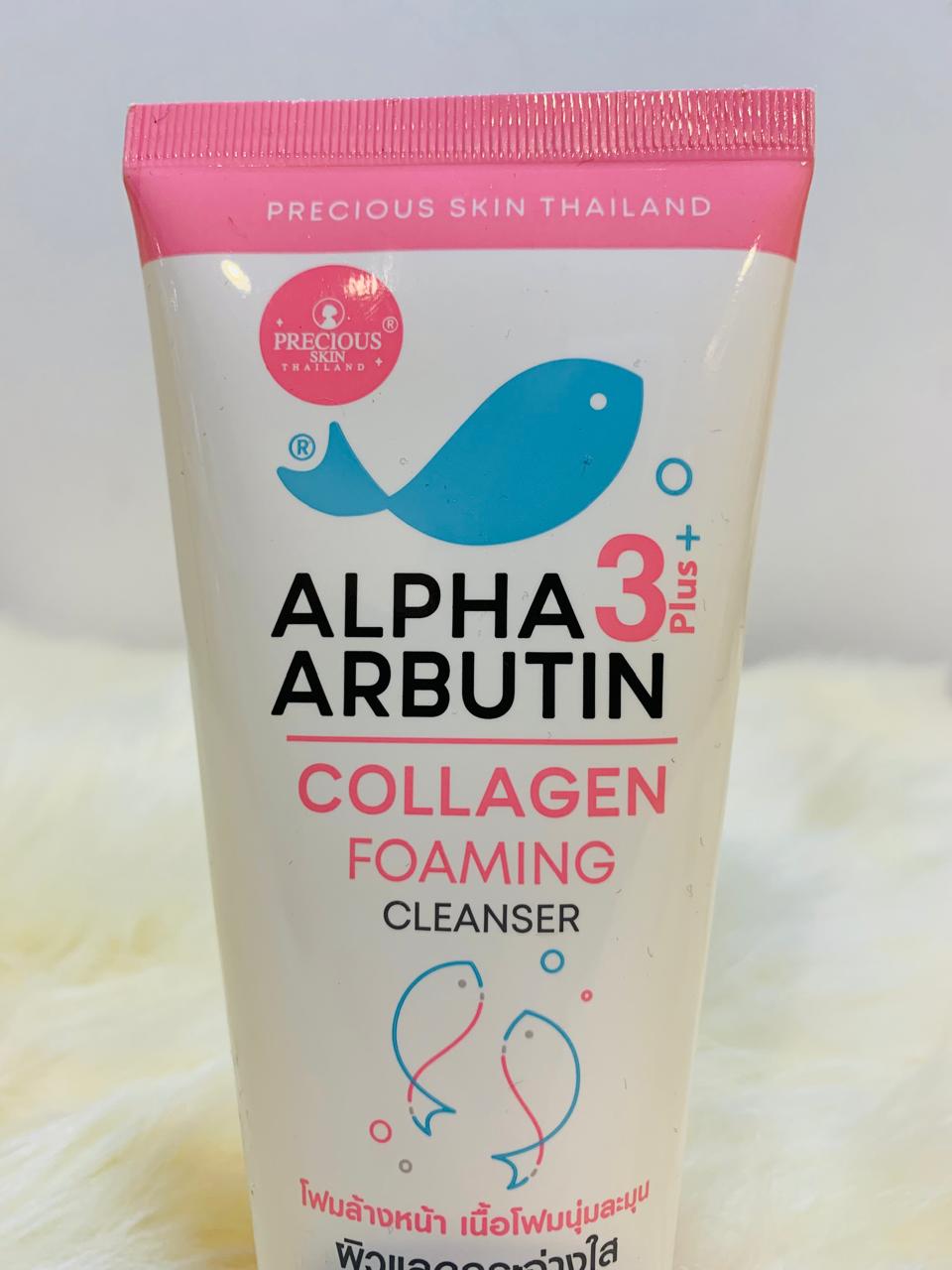 (A-BKK) ALPHA ARBUTIN COLLAGEN FOAMING CLEANSER 3 PLUS MADE IN THAINLAND